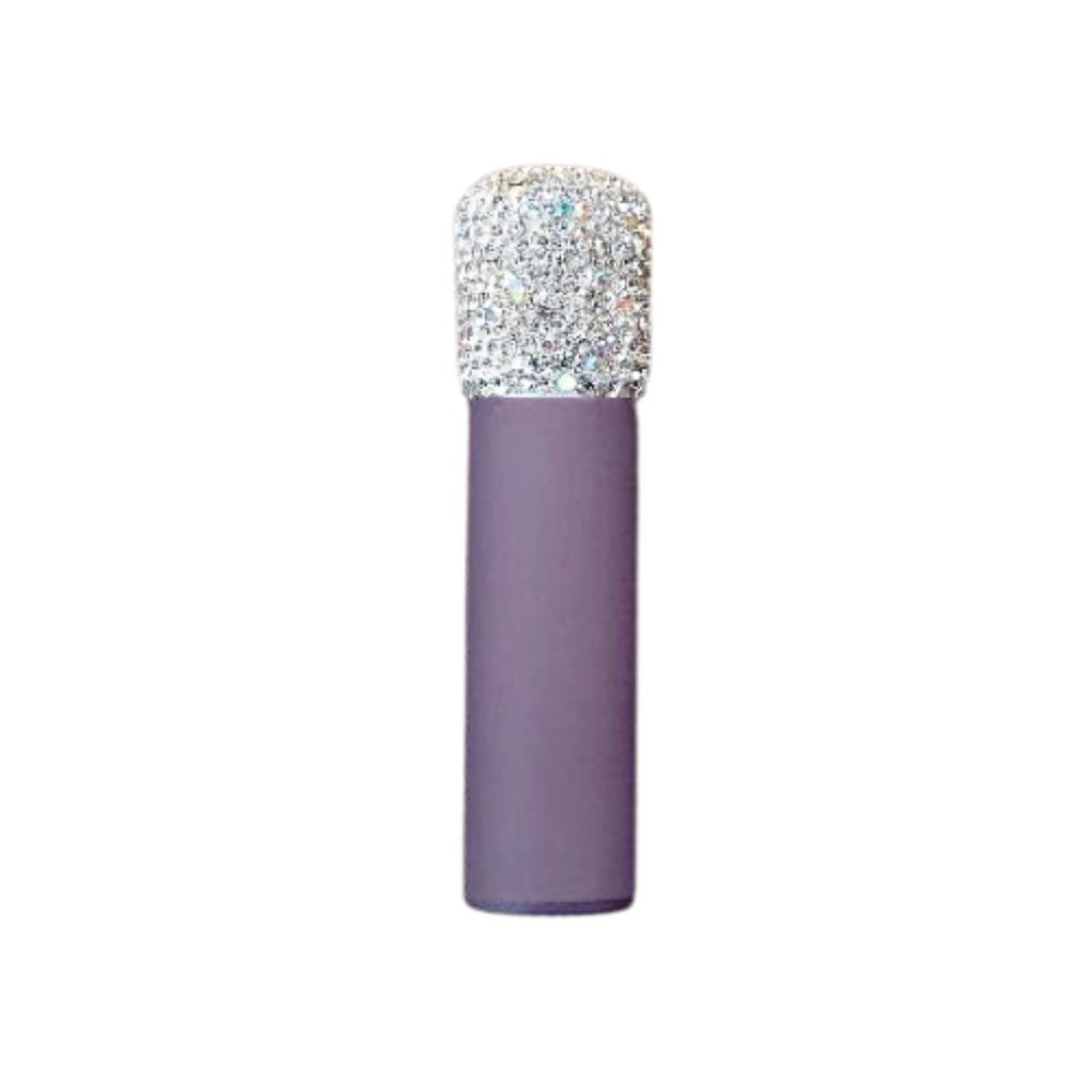 Purple Rhinestone Glass Bottle for Oils